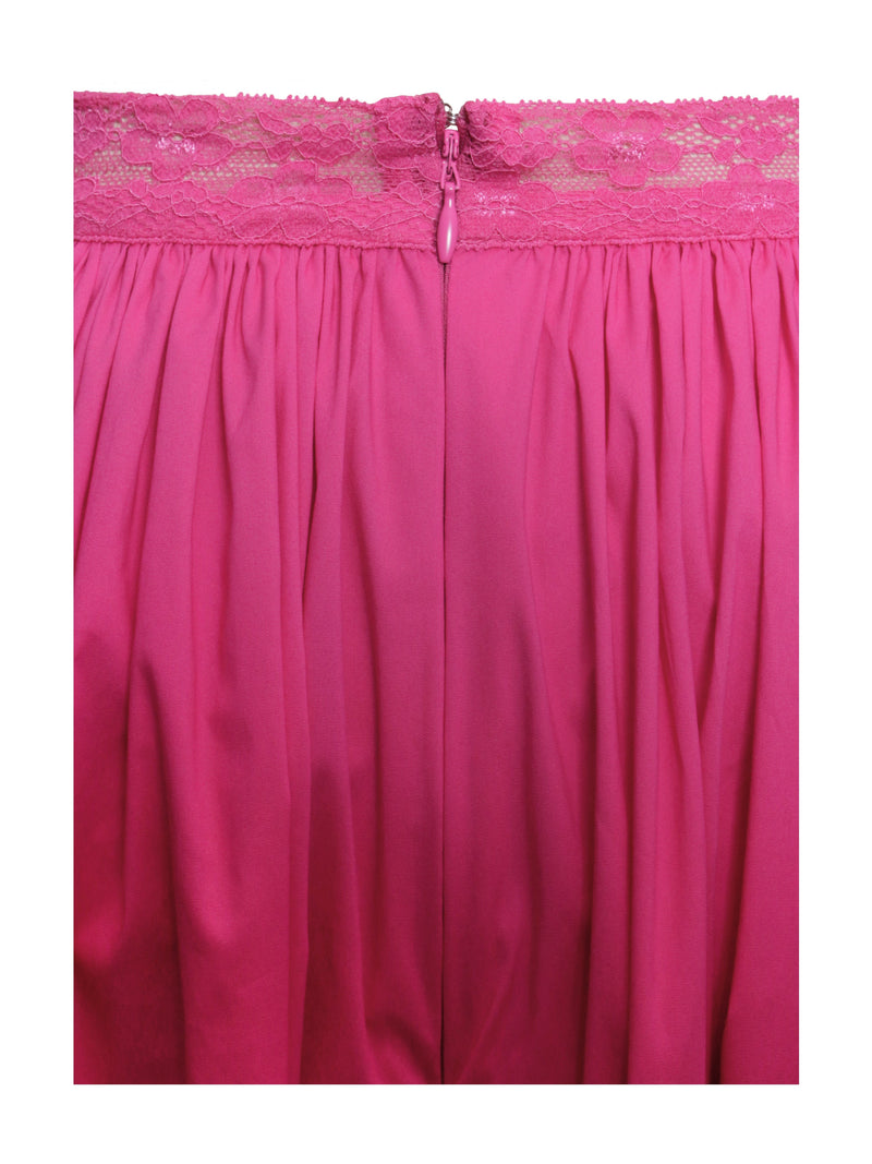 Martha Fuchsia Cotton Poplin Maxi Skirt  Set