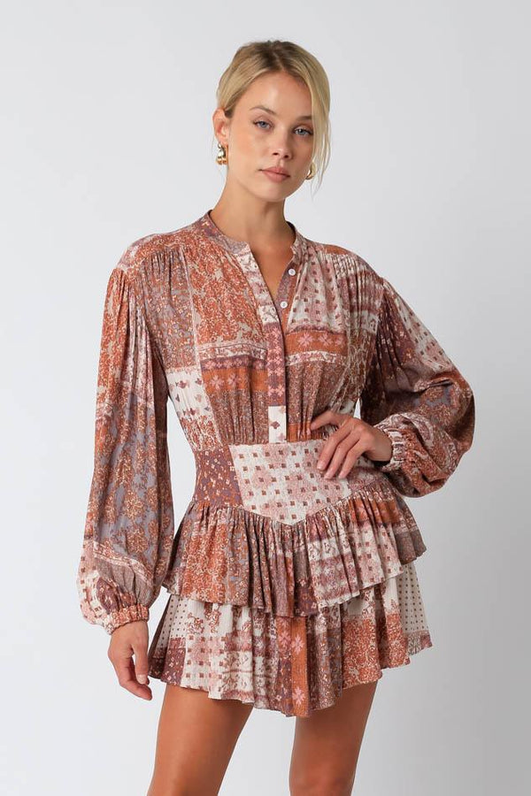 Paisley Print Dress