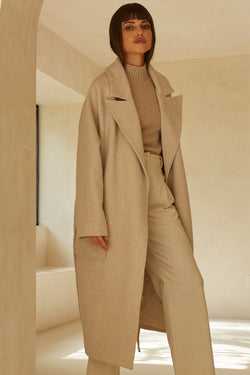 Monte Wrap Wool Coat